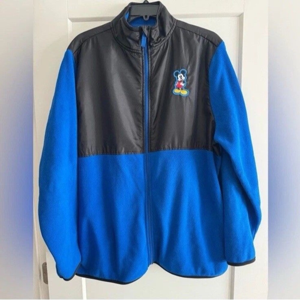 Disney Mickey Mouse Fleece Full Zip Jacket Unisex Size Large